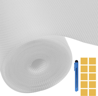 TISHVI Rectangular Pack of 1 Table Placemat(White, PVC)