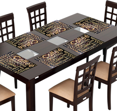 Flipkart SmartBuy Rectangular Pack of 6 Table Placemat(Brown, PVC)