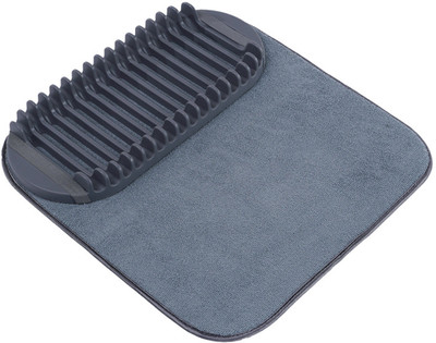 HASTHIP Rectangular Pack of 1 Table Placemat(Grey, Plastic)