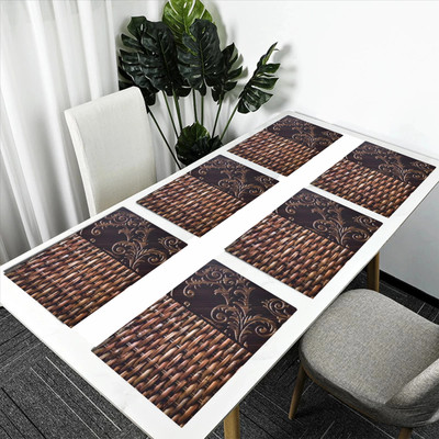 Flipkart SmartBuy Rectangular Pack of 6 Table Placemat(Multicolor, PVC)
