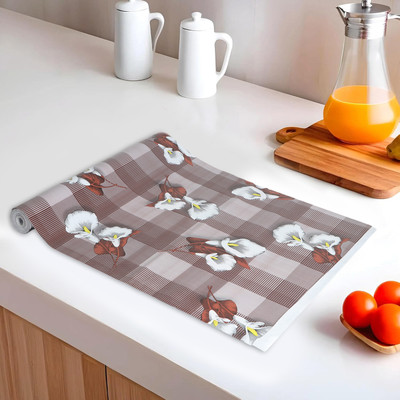 DPA Collection Rectangular Pack of 1 Table Placemat(Brown, PVC)