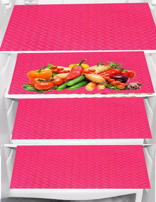 Mopak Decor Rectangular Pack of 4 Table Placemat(Pink, Polyester)