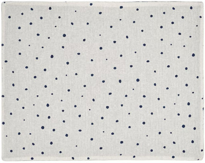 IKEA Rectangular Pack of 1 Table Placemat(White, Blue, Cotton, Jute)