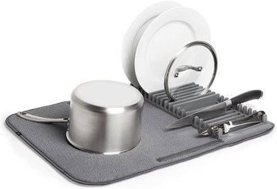 JITAHARAY Rectangular Pack of 1 Table Placemat(Grey, Rubber)