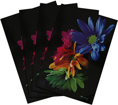 HOMESTIC Rectangular Pack of 4 Table Placemat(Multicolor, PVC)