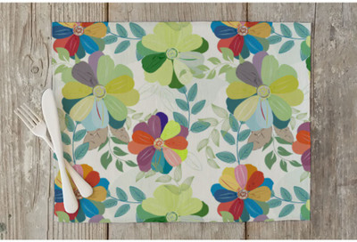Artzfolio Rectangular Pack of 6 Table Placemat(Multicolor, Cotton)