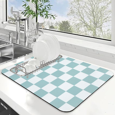 HomeCloud Rectangular Pack of 1 Table Placemat(Green, Rubber)