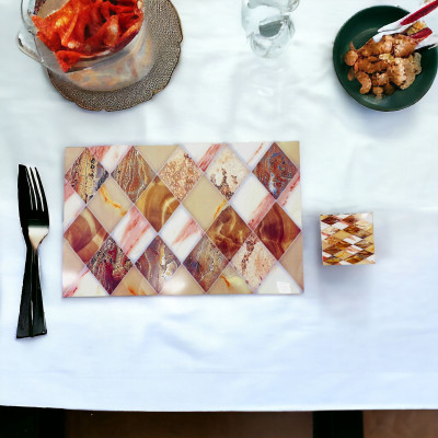 Casanest Rectangular Pack of 6 Table Placemat(Multicolor, PVC)