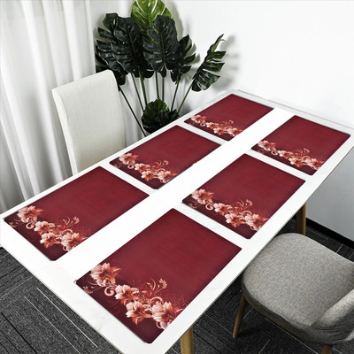 Flipkart SmartBuy Rectangular Pack of 6 Table Placemat(Multicolor, PVC)