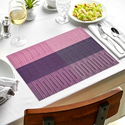 Royalkart Rectangular Pack of 6 Table Placemat(Multicolor, PVC, Silk)