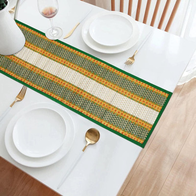 orric Rectangular Pack of 1 Table Placemat(Green, River Grass)