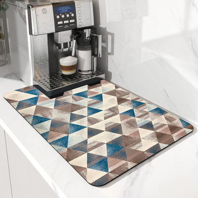 harimart Rectangular Pack of 1 Table Placemat(Dark Blue, Rubber)