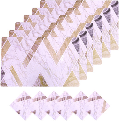 KUBER INDUSTRIES Rectangular Pack of 12 Table Placemat(White, PVC)