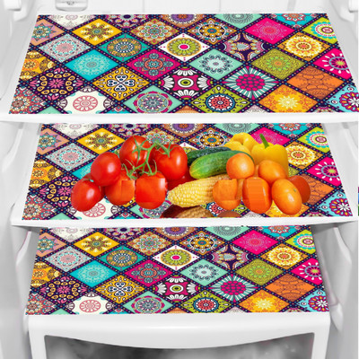 REVEXO Fridge Mat(Width: 44 cm, Multicolor)