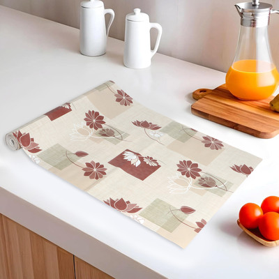 Dakshya Industries Rectangular Pack of 1 Table Placemat(Beige, PVC)