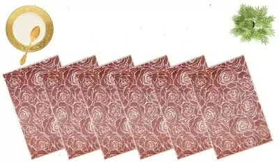 Flipkart SmartBuy Rectangular Pack of 6 Table Placemat(Brown, PVC)