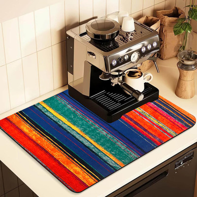 dezotring Rectangular Pack of 1 Table Placemat(Multicolor, Rubber)