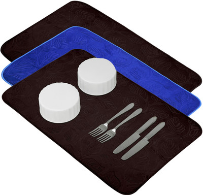 KUBER INDUSTRIES Rectangular Pack of 3 Table Placemat(Multicolor, Microfibre)