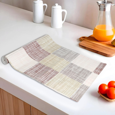 DPA Collection Rectangular Pack of 1 Table Placemat(Beige, PVC)