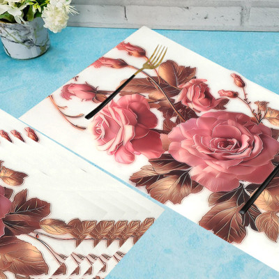 Winner Rectangular Pack of 6 Table Placemat(Multicolor, PVC)