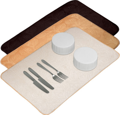 KUBER INDUSTRIES Rectangular Pack of 3 Table Placemat(Multicolor, Microfibre)