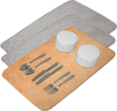 KUBER INDUSTRIES Rectangular Pack of 3 Table Placemat(Multicolor, Microfibre)