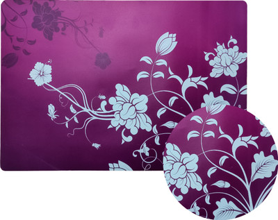 Flipkart SmartBuy Rectangular Pack of 6 Table Placemat(Purple, PVC)