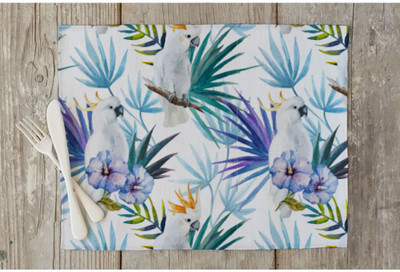 Artzfolio Rectangular Pack of 6 Table Placemat(Multicolor, Cotton)