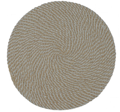 LADLI JEE Round Pack of 1 Table Placemat(Multicolor, Jute)