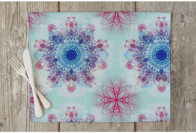 Artzfolio Rectangular Pack of 6 Table Placemat(Multicolor, Cotton)