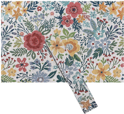 SBJ Rectangular Pack of 4 Table Placemat(Multicolor, Polyester)