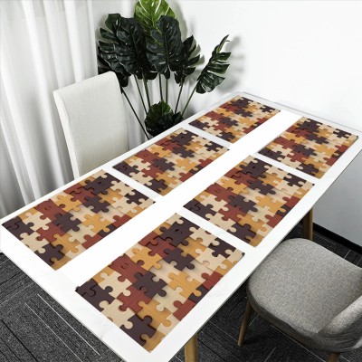 Flipkart SmartBuy Rectangular Pack of 6 Table Placemat(Multicolor, PVC)