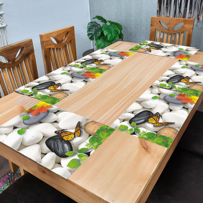 Flipkart SmartBuy Rectangular Pack of 6 Table Placemat(White, PVC)