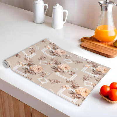 DPA Collection Rectangular Pack of 1 Table Placemat(Beige, PVC)