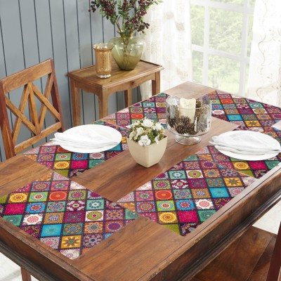 Flipkart SmartBuy Rectangular Pack of 6 Table Placemat(Red, PVC)
