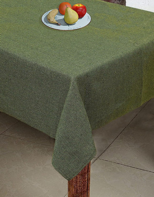 The Home Talk Rectangular Pack of 1 Table Placemat(Green, Jute)