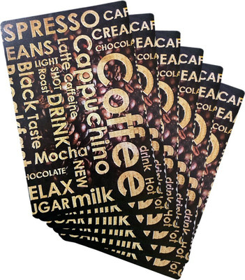 KANUSHI Rectangular Pack of 6 Table Placemat(Multicolor, PVC)