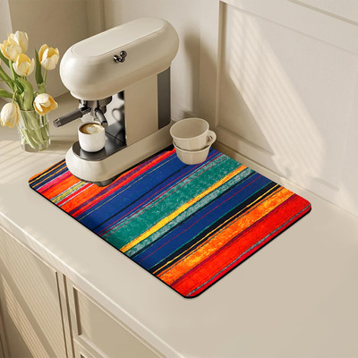 FERY Rectangular Pack of 1 Table Placemat(Yellow, Plastic, Microfibre)