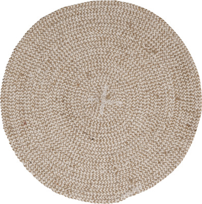 Sui Dhagga Round Pack of 4 Table Placemat(White, Polyester)