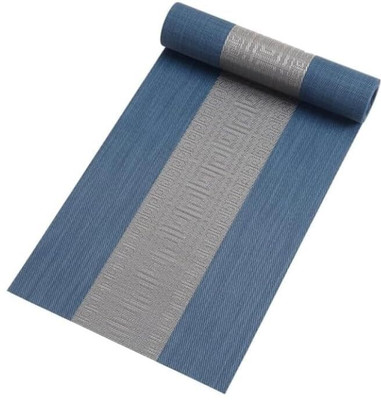 NTBAY Rectangular Pack of 1 Table Placemat(Blue, Grey, PVC, Microfibre)