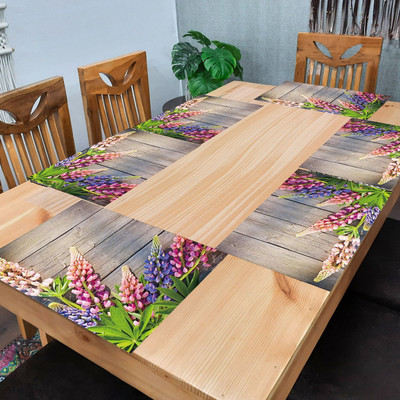 Flipkart SmartBuy Rectangular Pack of 6 Table Placemat(Green, PVC)