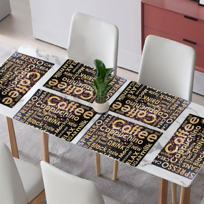 Flipkart SmartBuy Rectangular Pack of 6 Table Placemat(Brown, PVC)