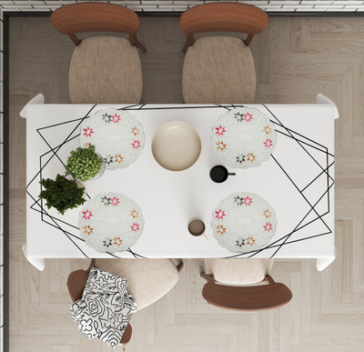 WONDERLAND Round Pack of 4 Table Placemat(Multicolor, Cotton)