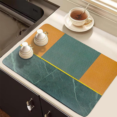 YELLOW WEAVES Rectangular Pack of 1 Table Placemat(Multicolor, Rubber)
