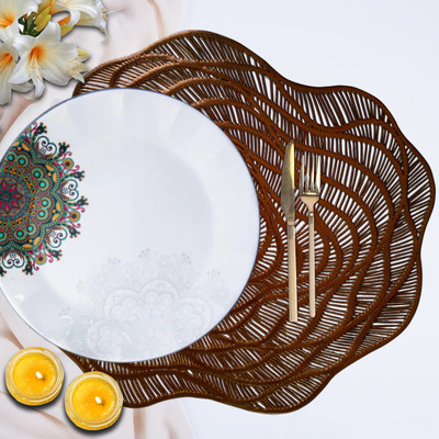 Groki Brown 35 cm Table Runner(Polyester)