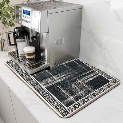 Perpetual Square Pack of 1 Table Placemat(Black, Rubber)