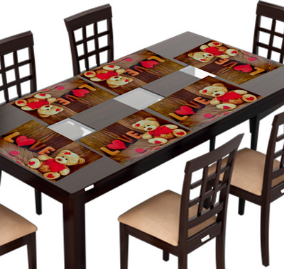 Flipkart SmartBuy Rectangular Pack of 6 Table Placemat(Brown, PVC)