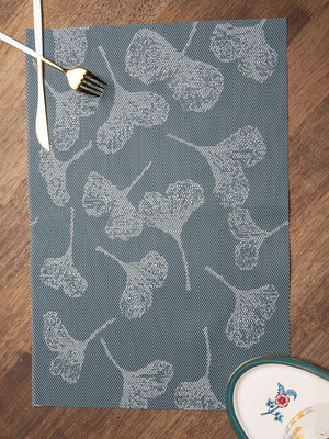 MARKET 99 Rectangular Pack of 4 Table Placemat(Blue, Plastic)