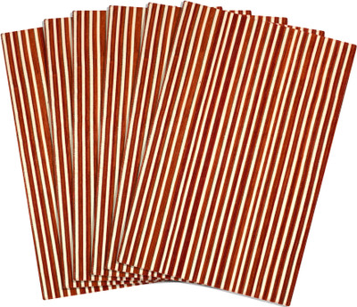 Saral Home Rectangular Pack of 7 Table Placemat(Red, Cotton)