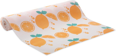 styeva Rectangular Pack of 1 Table Placemat(Orange, White, Plastic)
